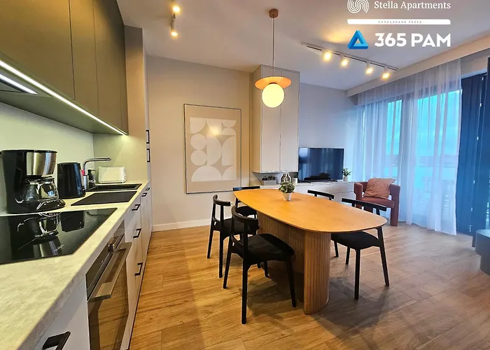 Wiatrem I Piaskiem- 6-Osobowy Apartament Z Garazem I Klimatyzacja Przy Morzu - 365Pam